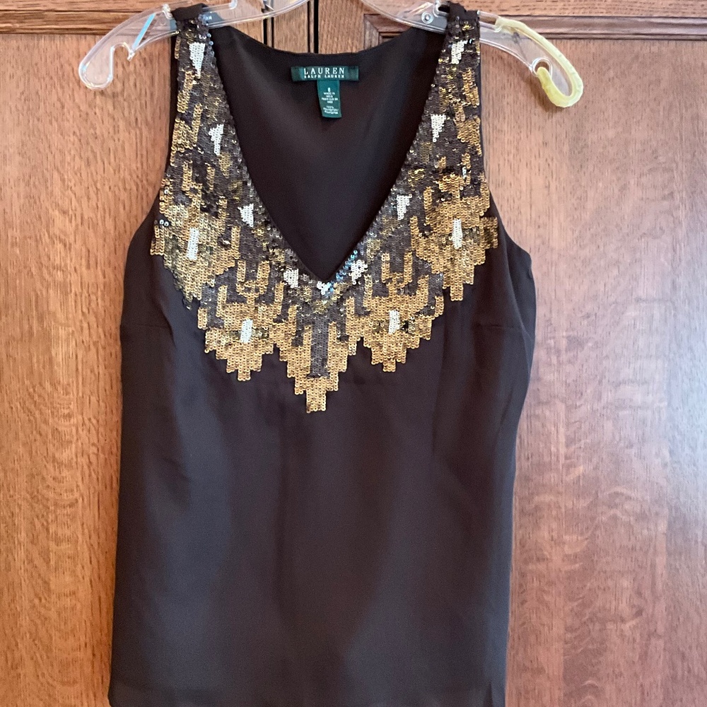 Ralph Lauren Vintage Brown Tank Top